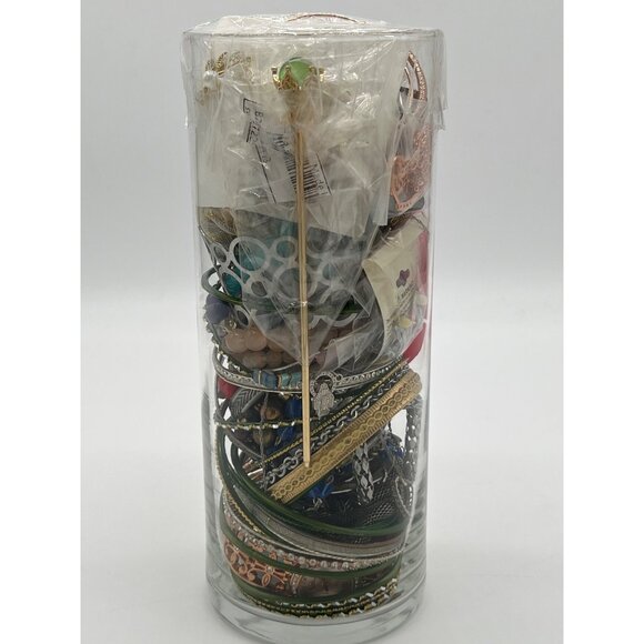 Assorted Jewelry Gift Set In Love-Themed Glass Vase - Picture 3 of 10